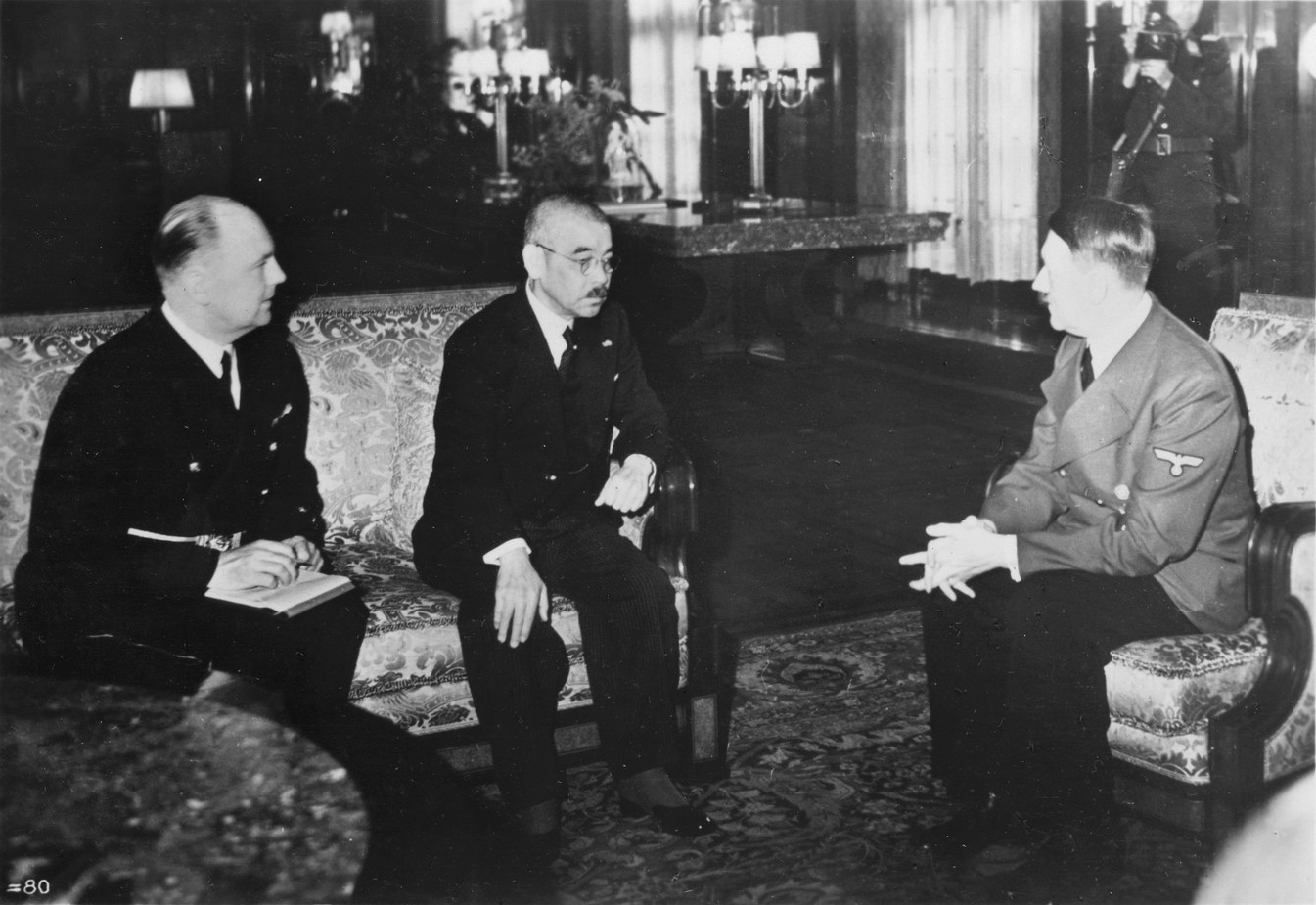 Adolf Hitler in conversation with Japanese foreign minister Yōsuke Matsuoka